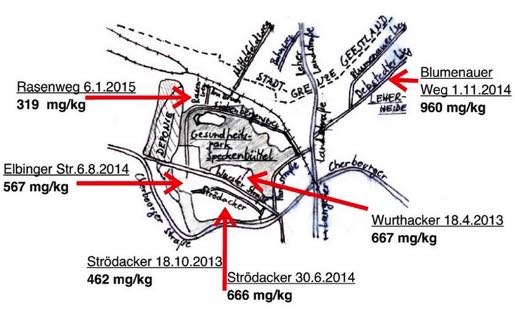 Staubmessungen_Stadtplan_mit_Bleiwerten1